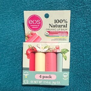eos Lip Balm 4-Pack in Pink, Cream, Coral & Light Blue